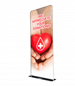 36" X 90" Fabric Tube Display with 9oz Premium Polyester Fabric