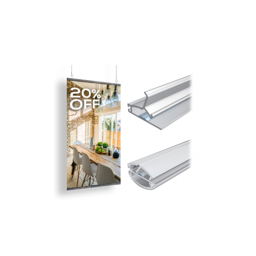 Brindley Plastic Grippers Hanging Sign Holder - Image 1