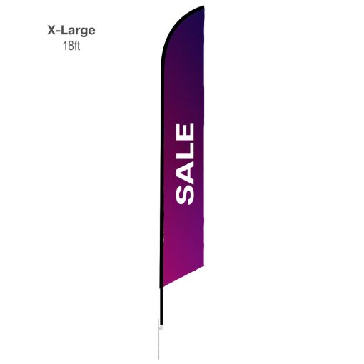 Angled Feather Flag X-Large 18' - Image 1