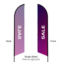 Angled Feather Flag Small 9' - Image 3