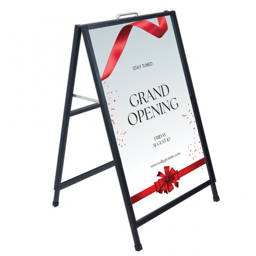 Slide-in A-Frame Sign Holder